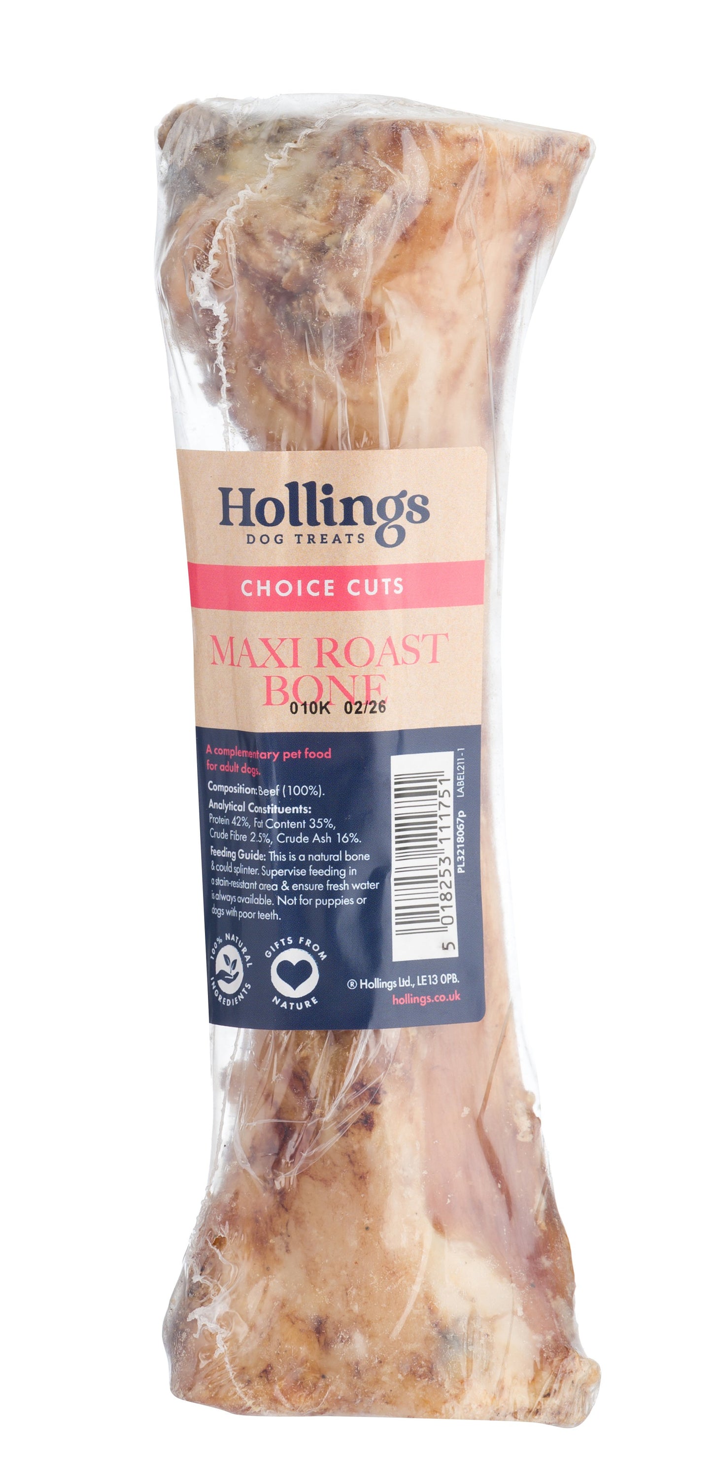 Hollings Maxi Roast Bone on a white background