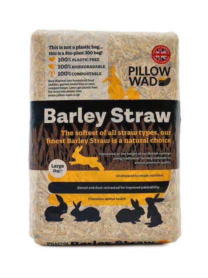 Pillow Wad Large Bale Barley Straw - Large 2kg on a white background