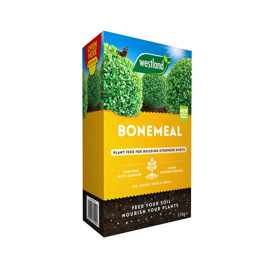 Westland Bonemeal plant feed packaging on a white background
