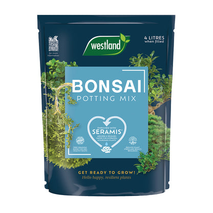 Bag of Westland Bonsai Potting Mix on a white background