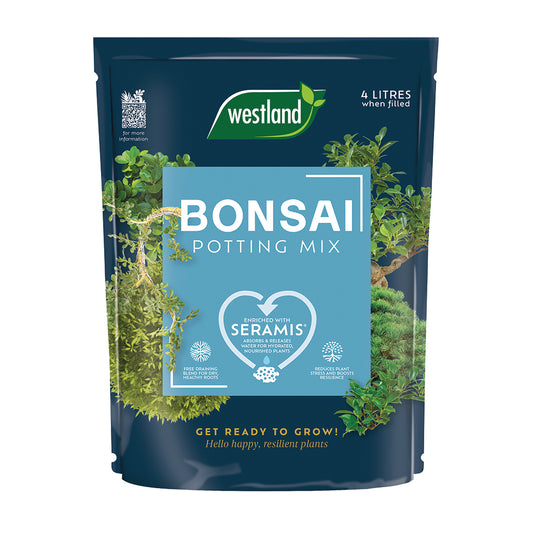 Bag of Westland Bonsai Potting Mix on a white background