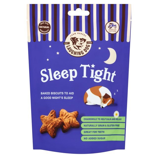 Laughing Dog Sleep Tight Dog Treats 125g on a white background