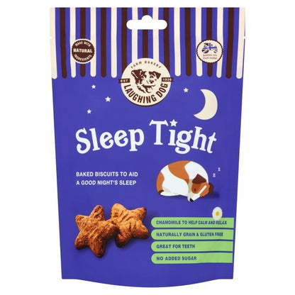 Laughing Dog Sleep Tight Dog Treats 125g on a white background
