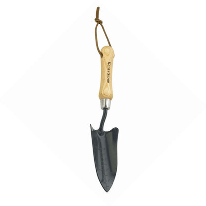 Kent & Stowe Carbon Steel Hand Transplanting Trowel on a white background