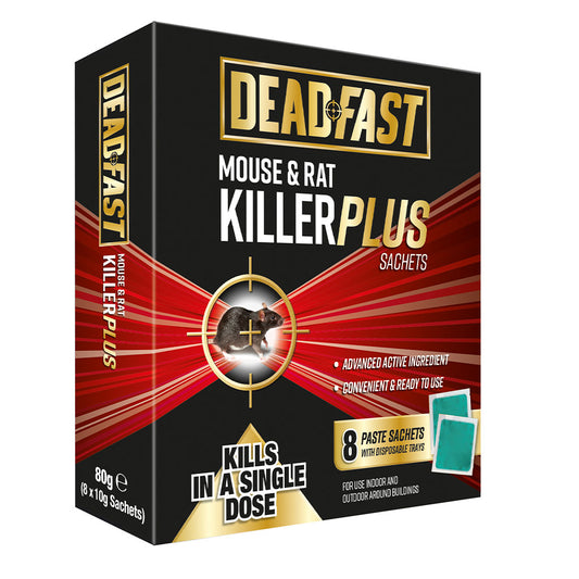 Deadfast Mouse and Rat Killer Plus x 8 Sachets