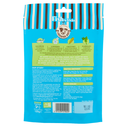 Laughing Dog Fish & Tricks Dog Treats (Fishy Treats) 125g