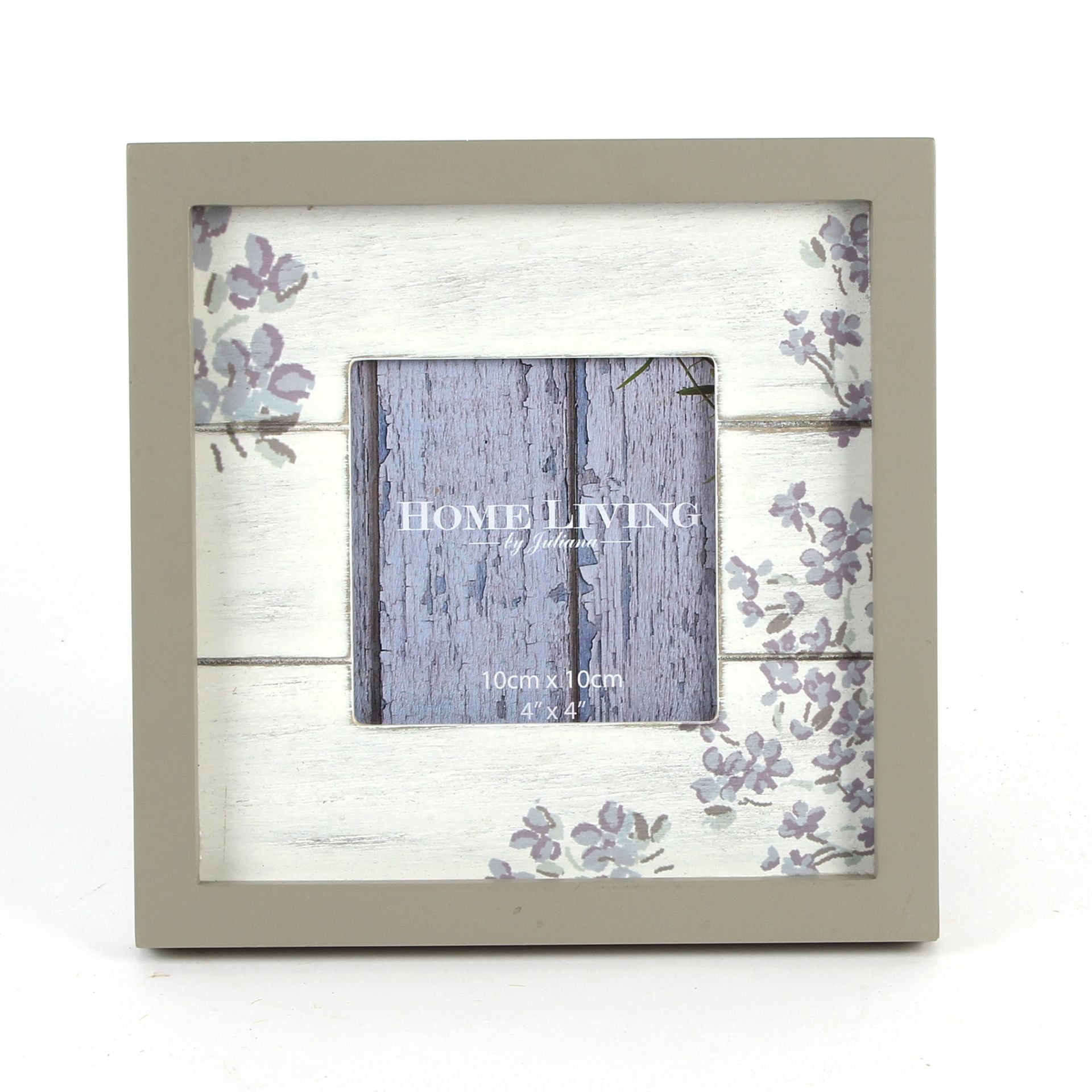 Decorative picture frame with floral design on a white background