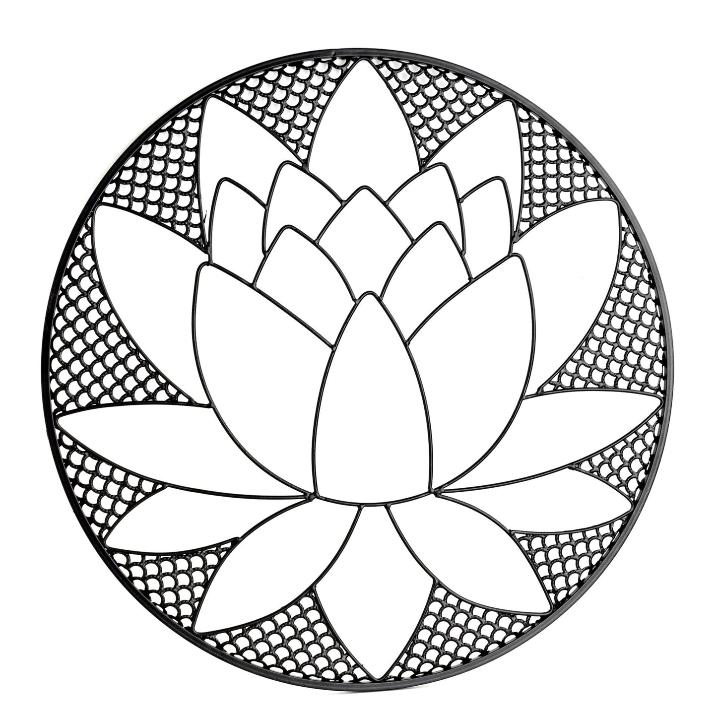 Lotus wall art on white background