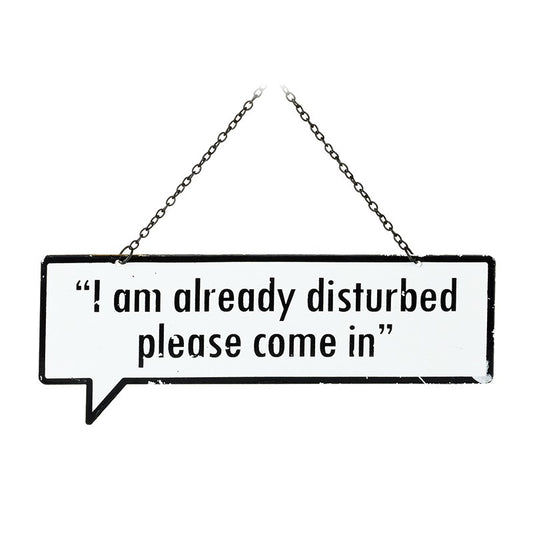 Hanging Metal Speech Bubble Sign
