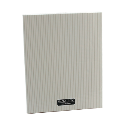 Textured notebook with 'Impressions' branding on a white background