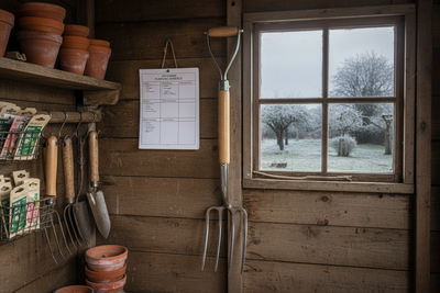 Keep everything exactly as is, but remove the rope hanging on the hook next to the fork