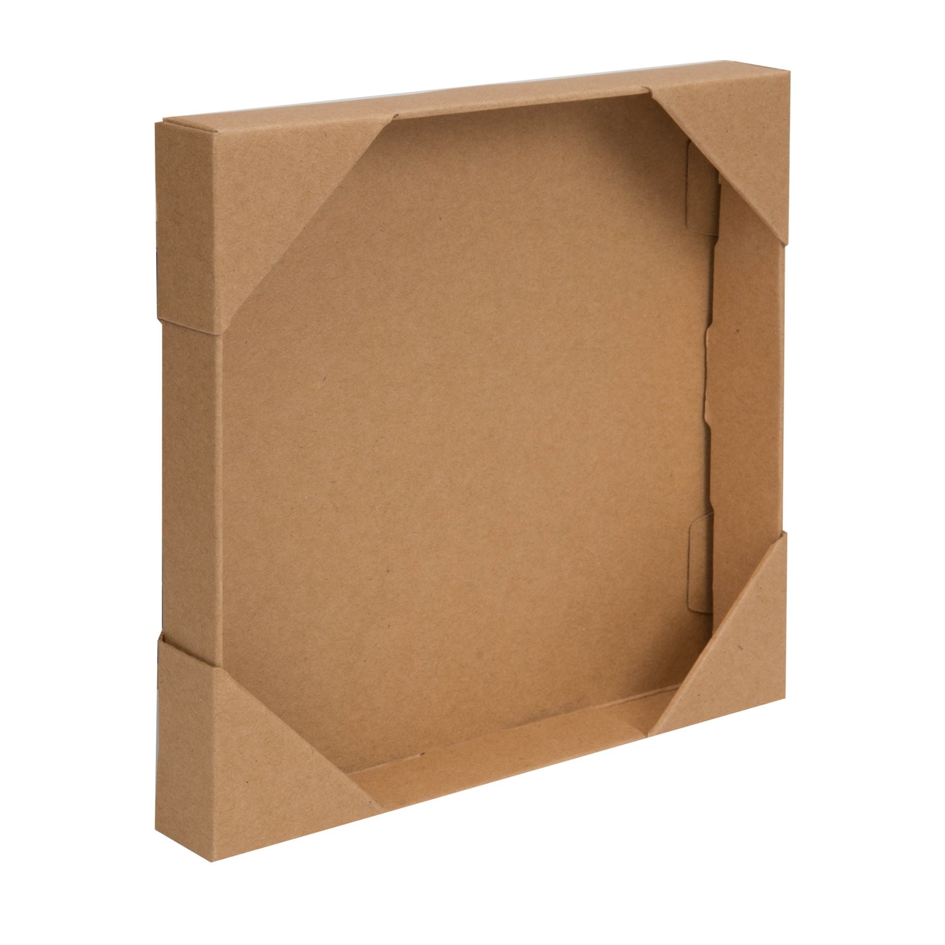 Brown cardboard box on a white background