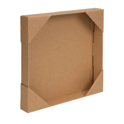 Brown cardboard box on a white background