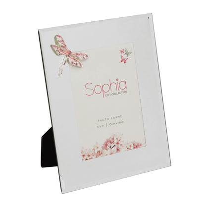 White photo frame with decorative elements and 'Sophia Gift Collection' branding on a white background