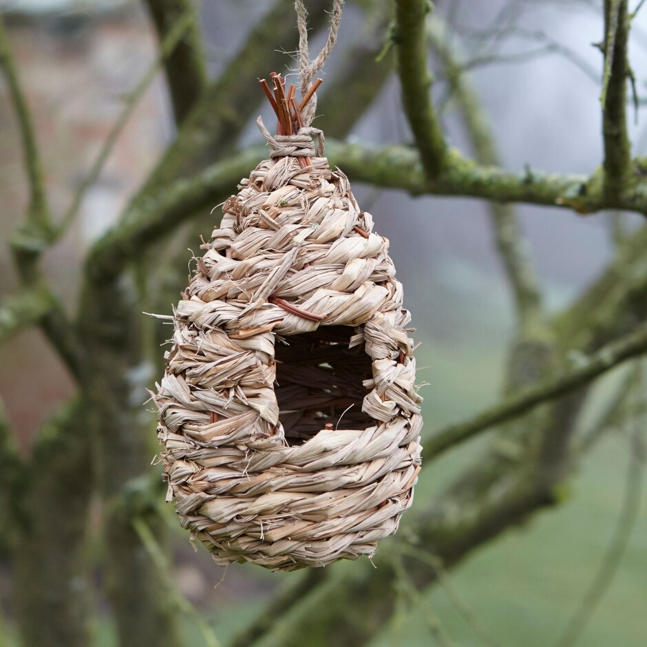 Peckish Bird Roosting Pouch hanging in a tree