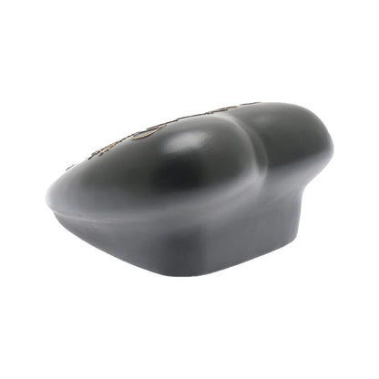 Black heart on a white background