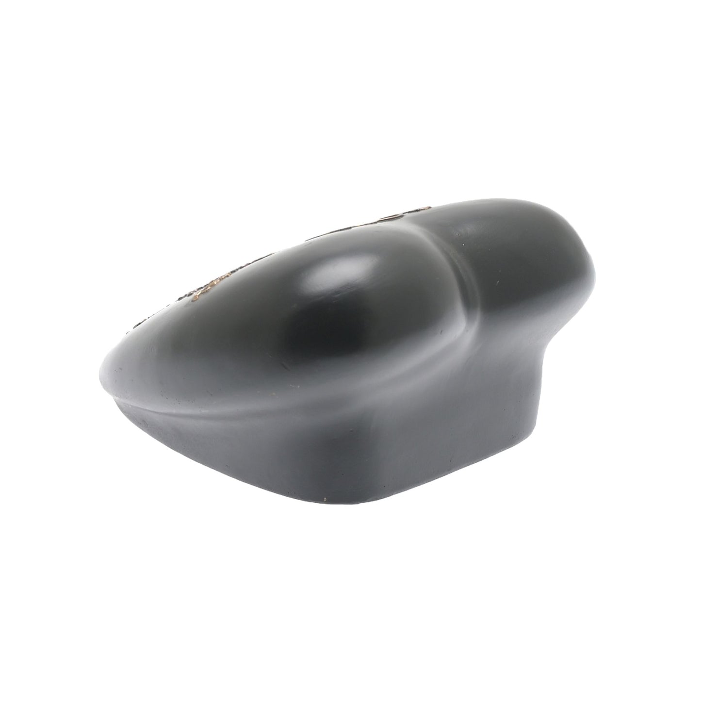 Gray plastic object on a white background