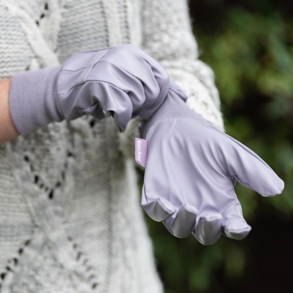 Kent & Stowe Lavender Water Resistant Light Duty Gloves - Ladies Medium