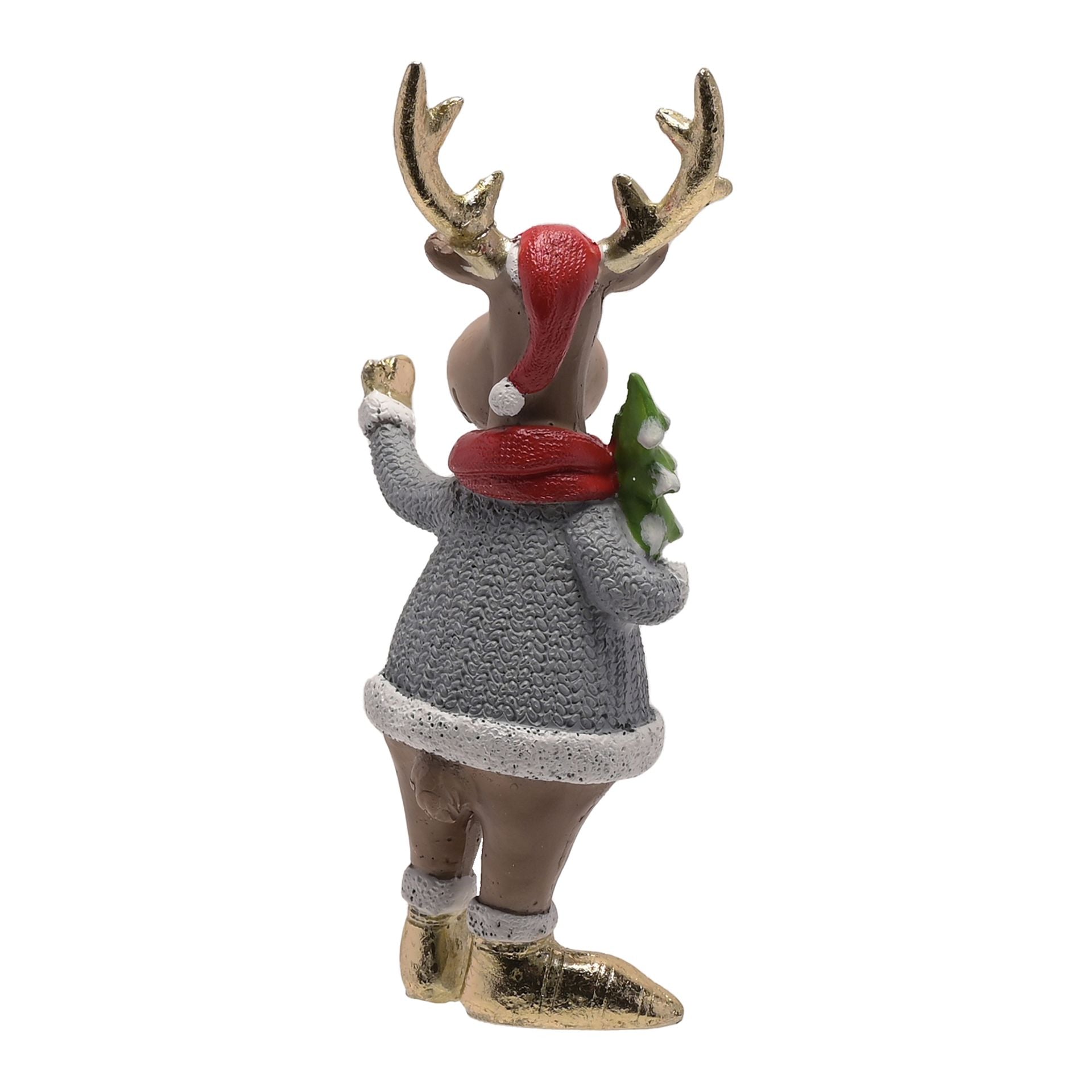 Reindeer in a grey jumper