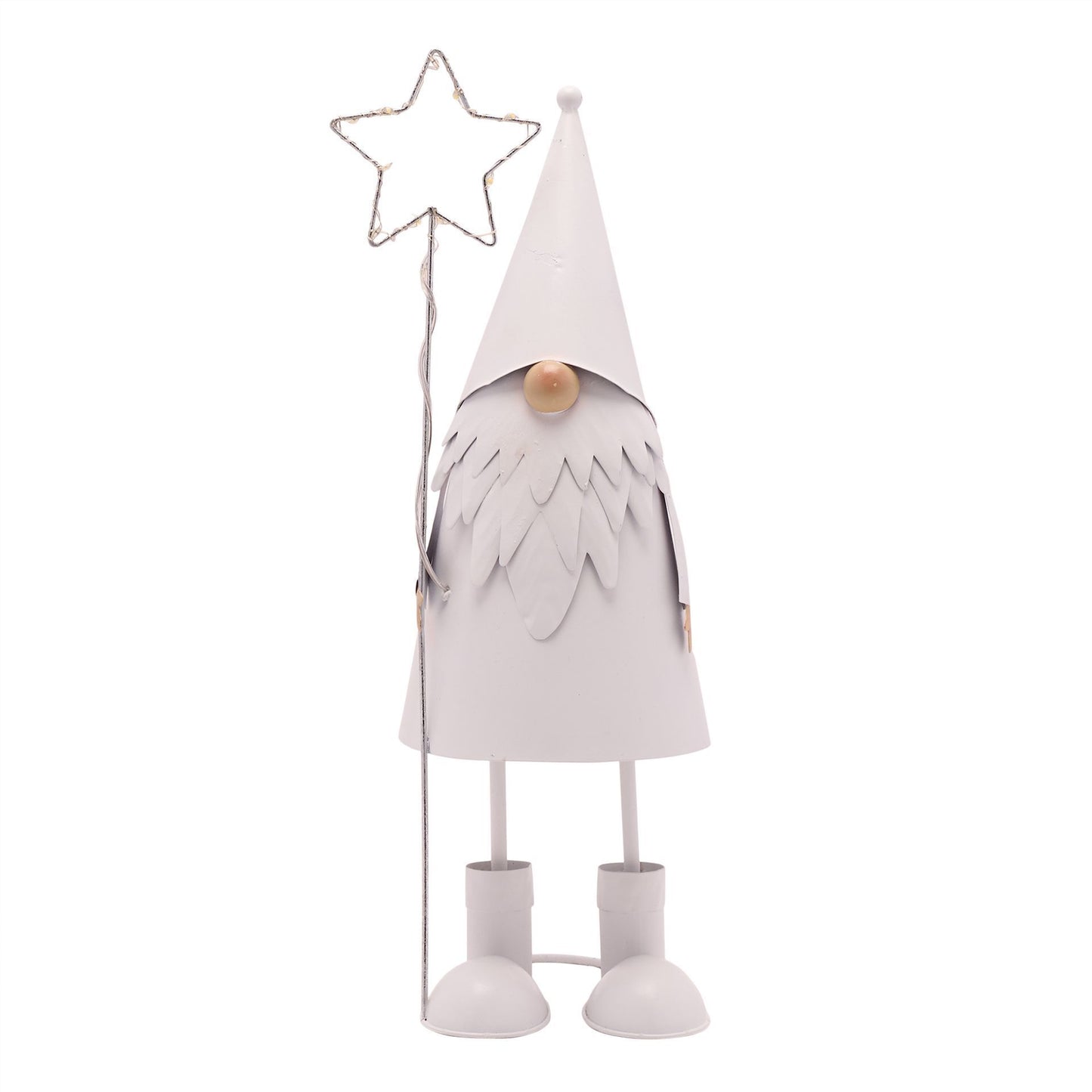 Decorative figure with a star hat on a white background