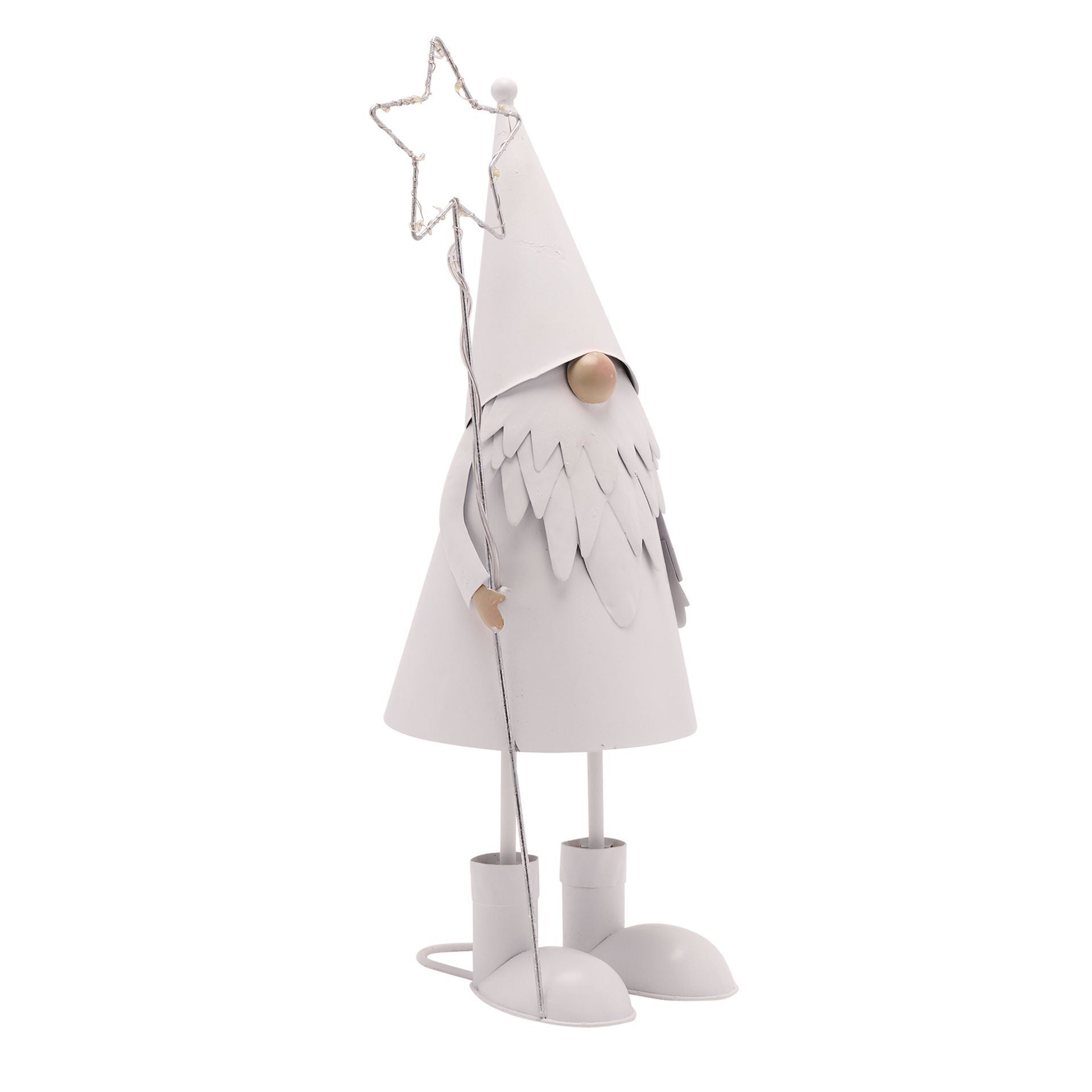 Decorative figure with a star hat on a white background