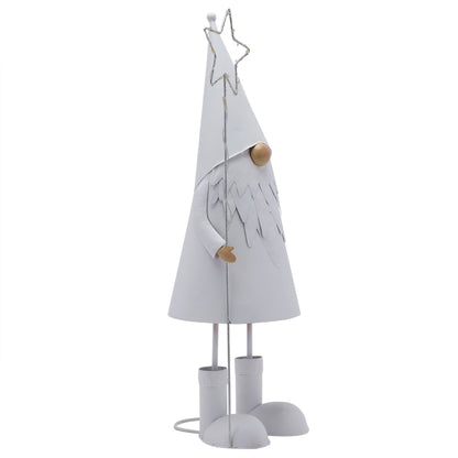 Decorative figure of a tree with a star on top against a white background