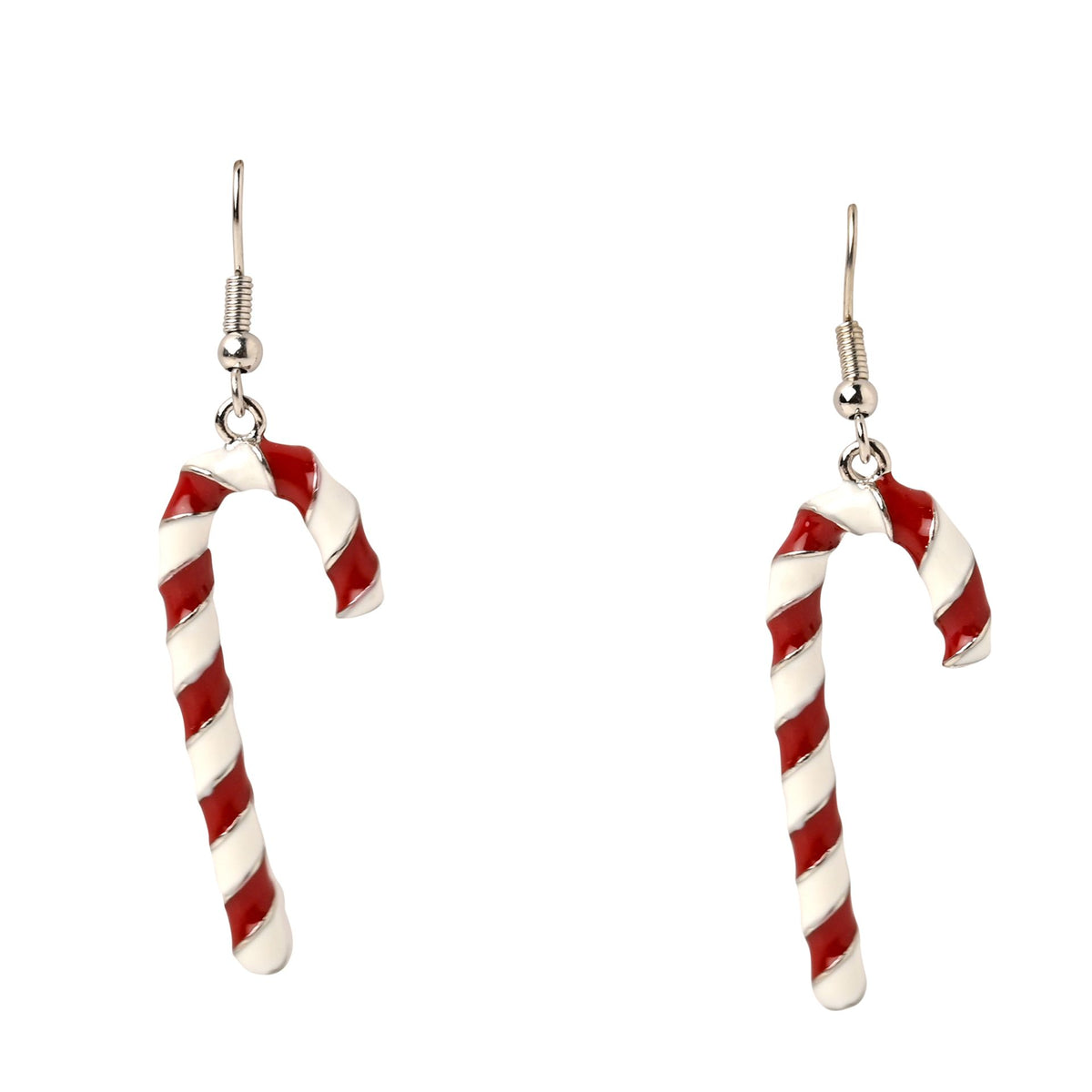 Candy Cane Dangle Earrings